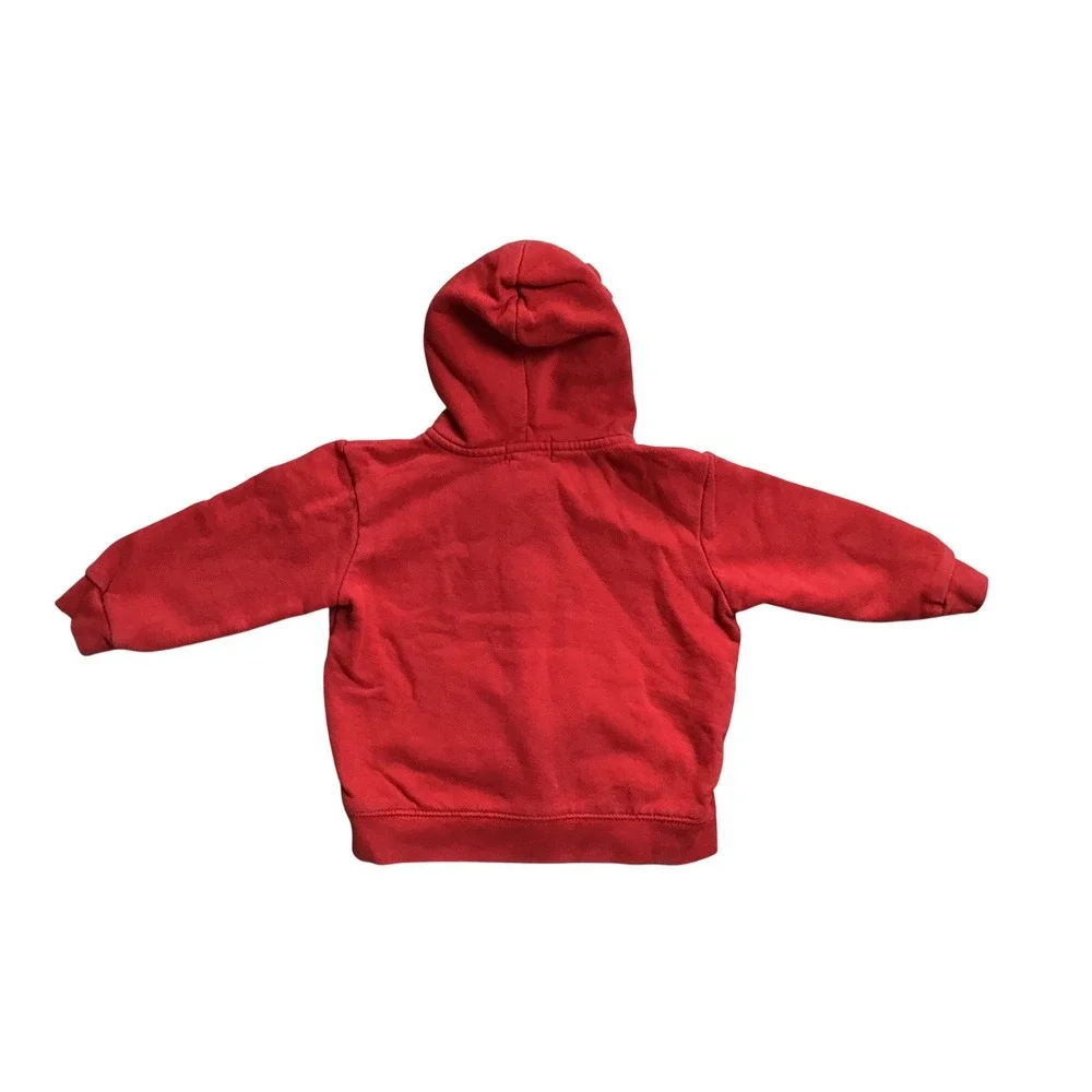 Polo Ralph Lauren Baby Red Embroidered Pony Fleece Full-Zip Hoodie Size 24M